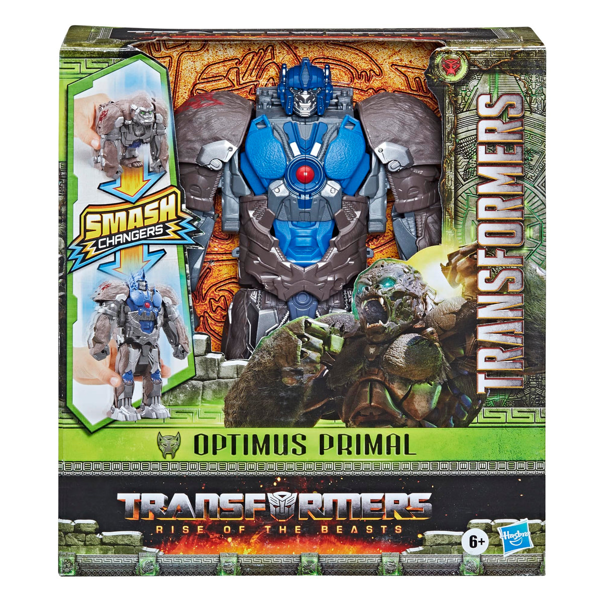 Transformers Smash Changers Optimus Primal robot mode ready for action.