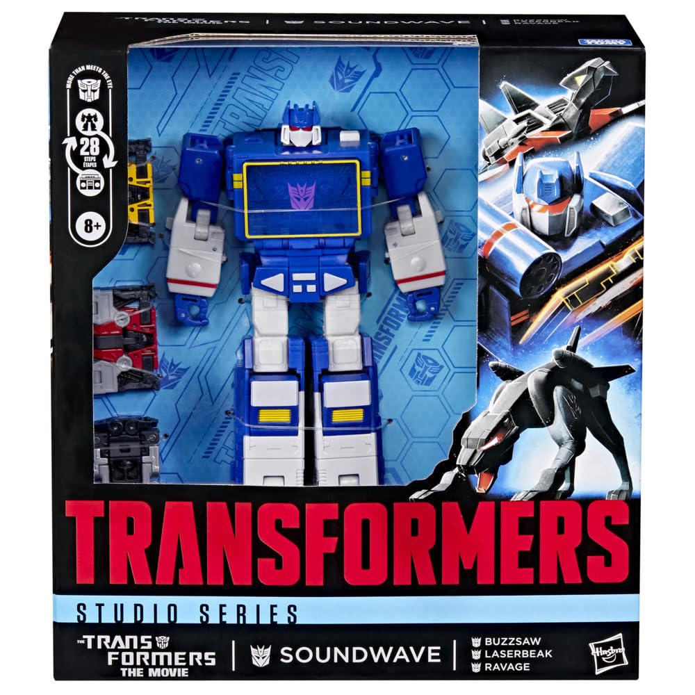 Transformers Soundwave Buzzsaw cassette figure; compact, collectible piece with backpack accessory.