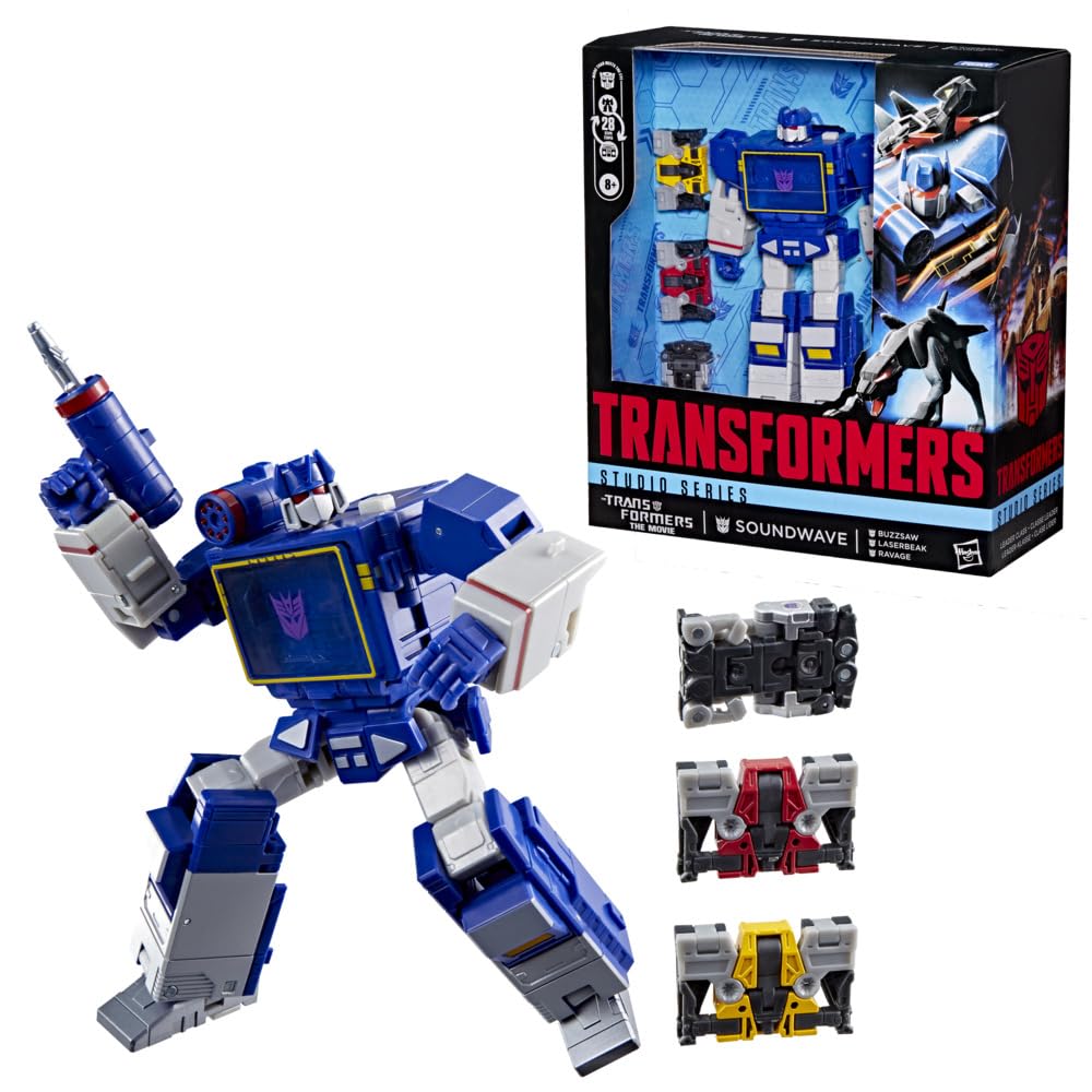 Transformers Soundwave Ravage cassette figure; small, detailed, ready for display cases.