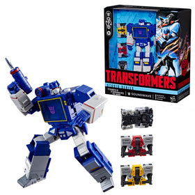 Transformers Soundwave Ravage cassette figure; small, detailed, ready for display cases.
