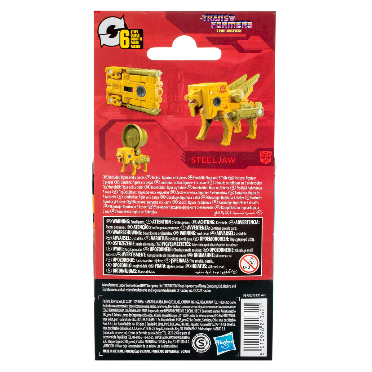 Transformers Steeljaw Studio Series Core back connector pieces for attachment.