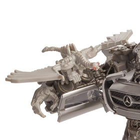 Arm-mounted Laserbeak adds collectible play value to display.