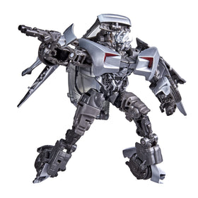 Transformers Sideswipe Studio Series 78 figure in robot-to-car conversion with detailed poseability.