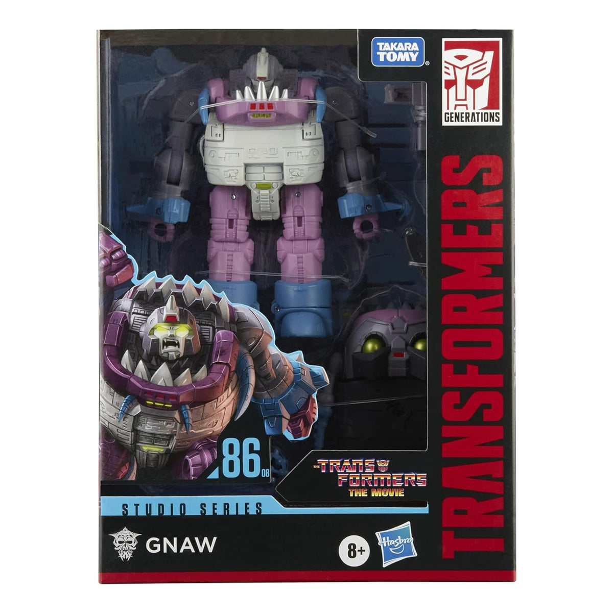 Gnaw Deluxe figure in robot mode with articulated joints for dynamic posing.