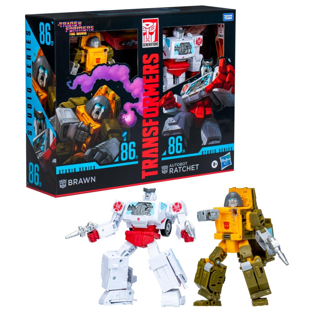 Transformers Studio Series 86-27 Brawn in robot mode with detailed deco for display.