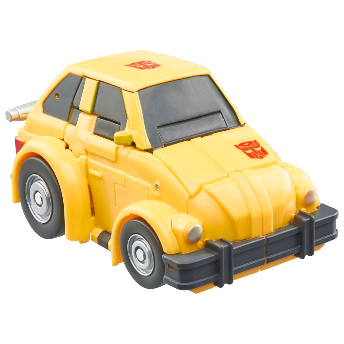 Transformers Studio Series Bumblebee with blaster accessory ready for action poses.