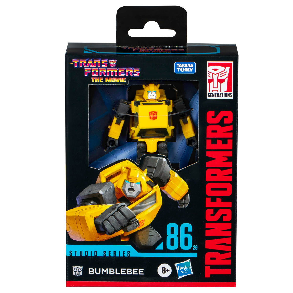 Transformers Studio Series Bumblebee in mini car mode showing 23-step conversion.