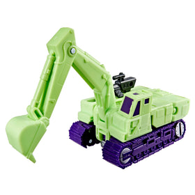 Transformers Studio Series Constructicon Scavenger in excavator mode showing realistic transformation.