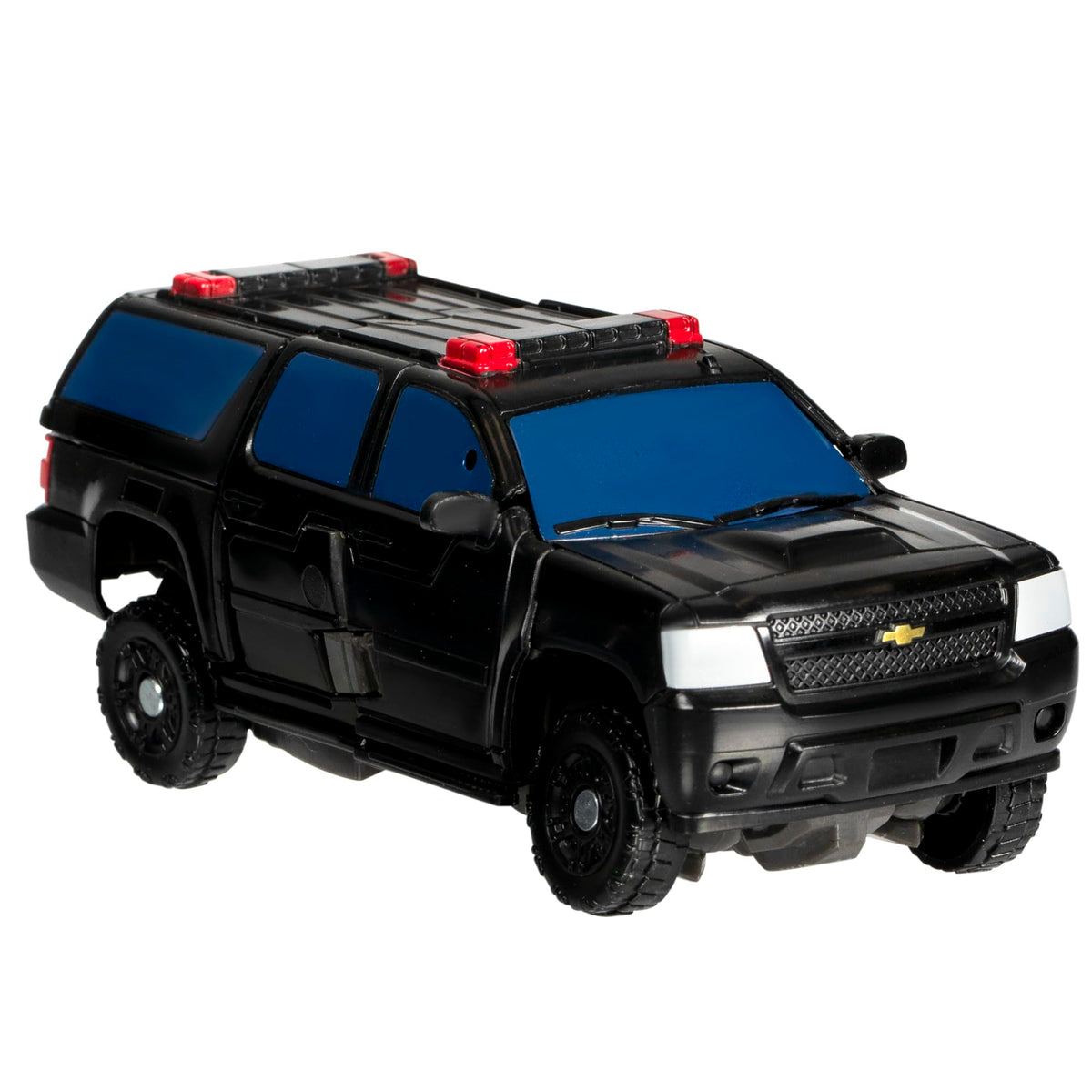 Hatchet in vehicle mode highlighting 19-step conversion ability.