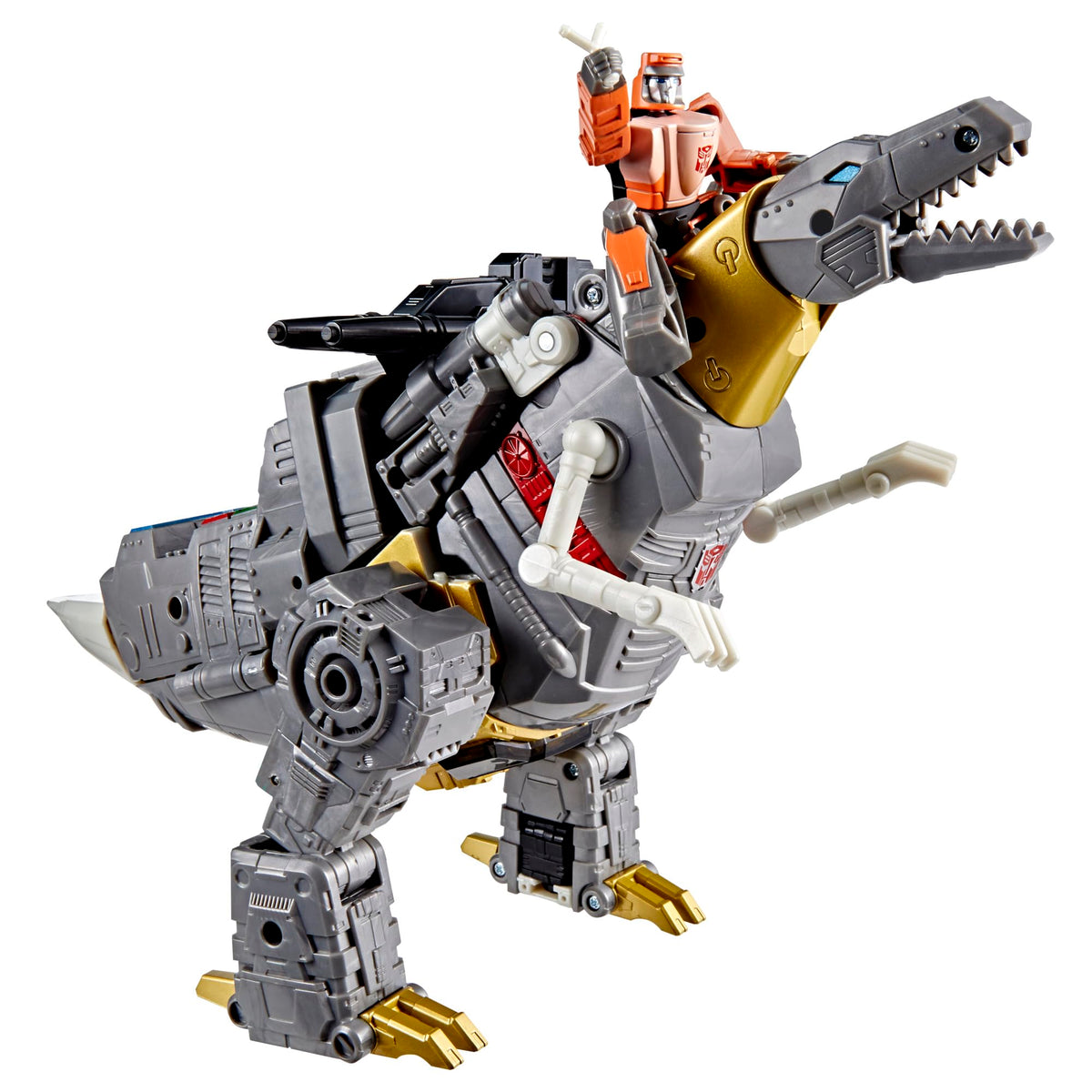 Dinobot Grimlock in dinosaur mode with movie-inspired deco