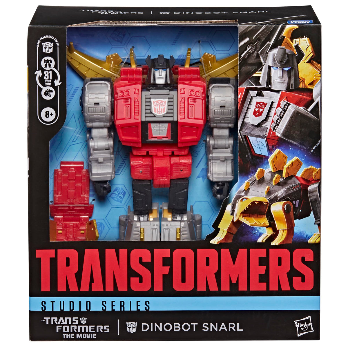 Dinobot Snarl in dinosaur mode ready for dynamic play and display