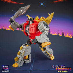 Close-up of movie-deco details on the Dinobot Snarl figure