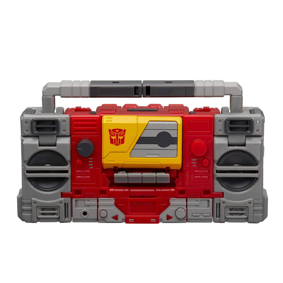 Transformers Studio Series Eject ready to fit within Blaster's tape deck for authentic play.