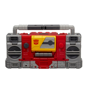 Transformers Studio Series Eject ready to fit within Blaster's tape deck for authentic play.