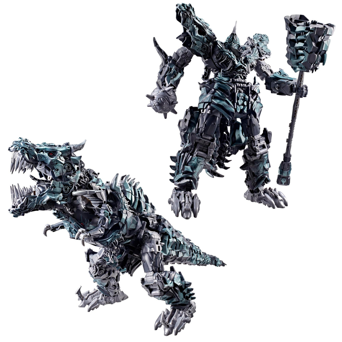 Transformers Grimlock robot mode with detailed movie-inspired deco for display
