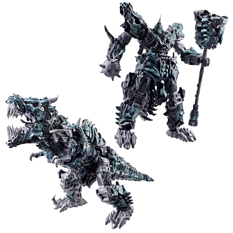 Transformers Grimlock robot mode with detailed movie-inspired deco for display