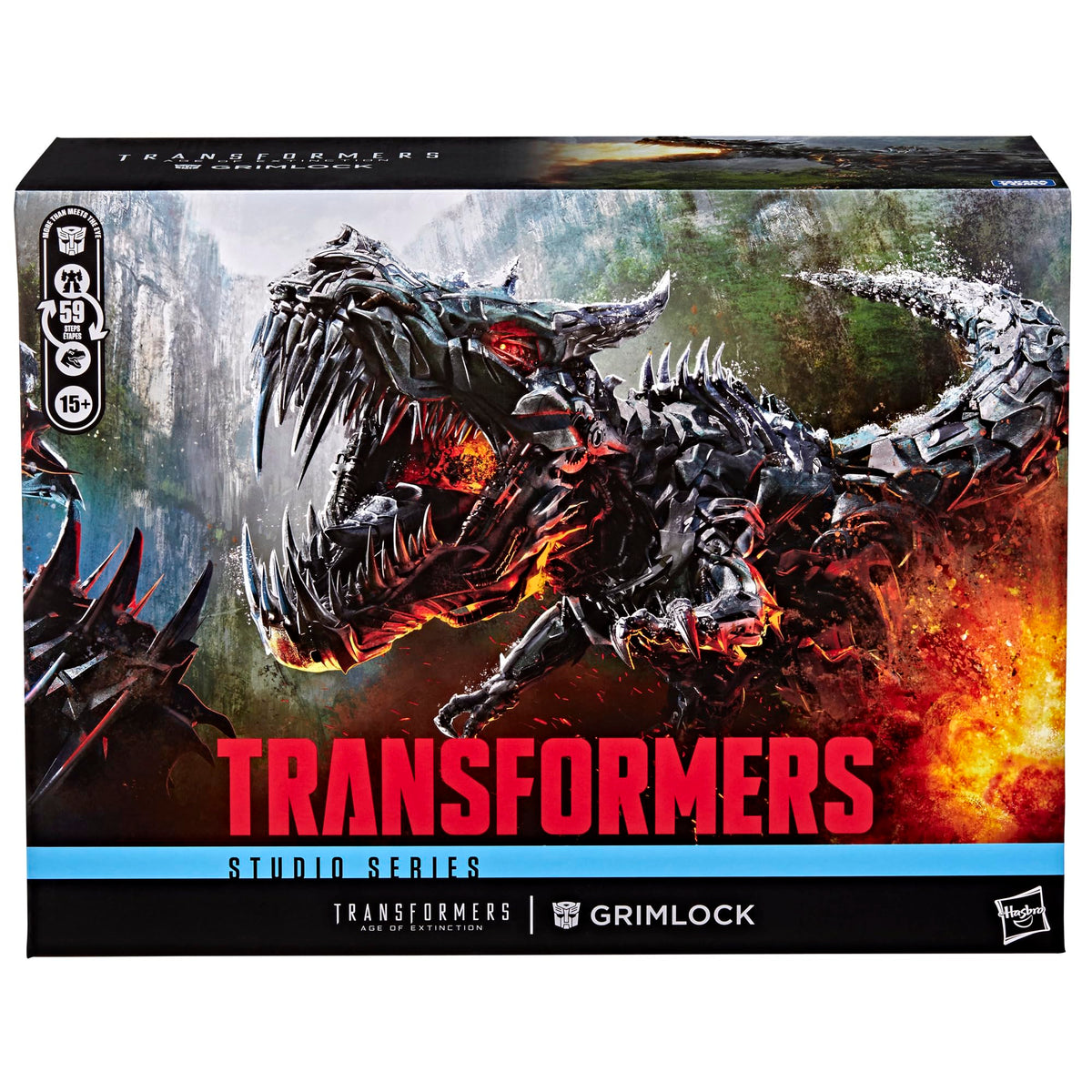 Grimlock in t-rex mode offers dynamic display and dramatic pose options