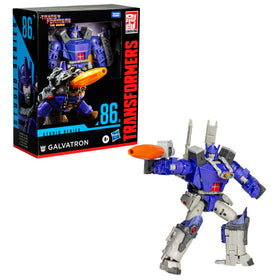 Transformers Studio Series Leader Class Galvatron in collectible action pose.