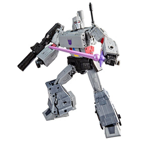 Transformers Megatron Studio Series figure in robot mode with movie-like detailing for display.