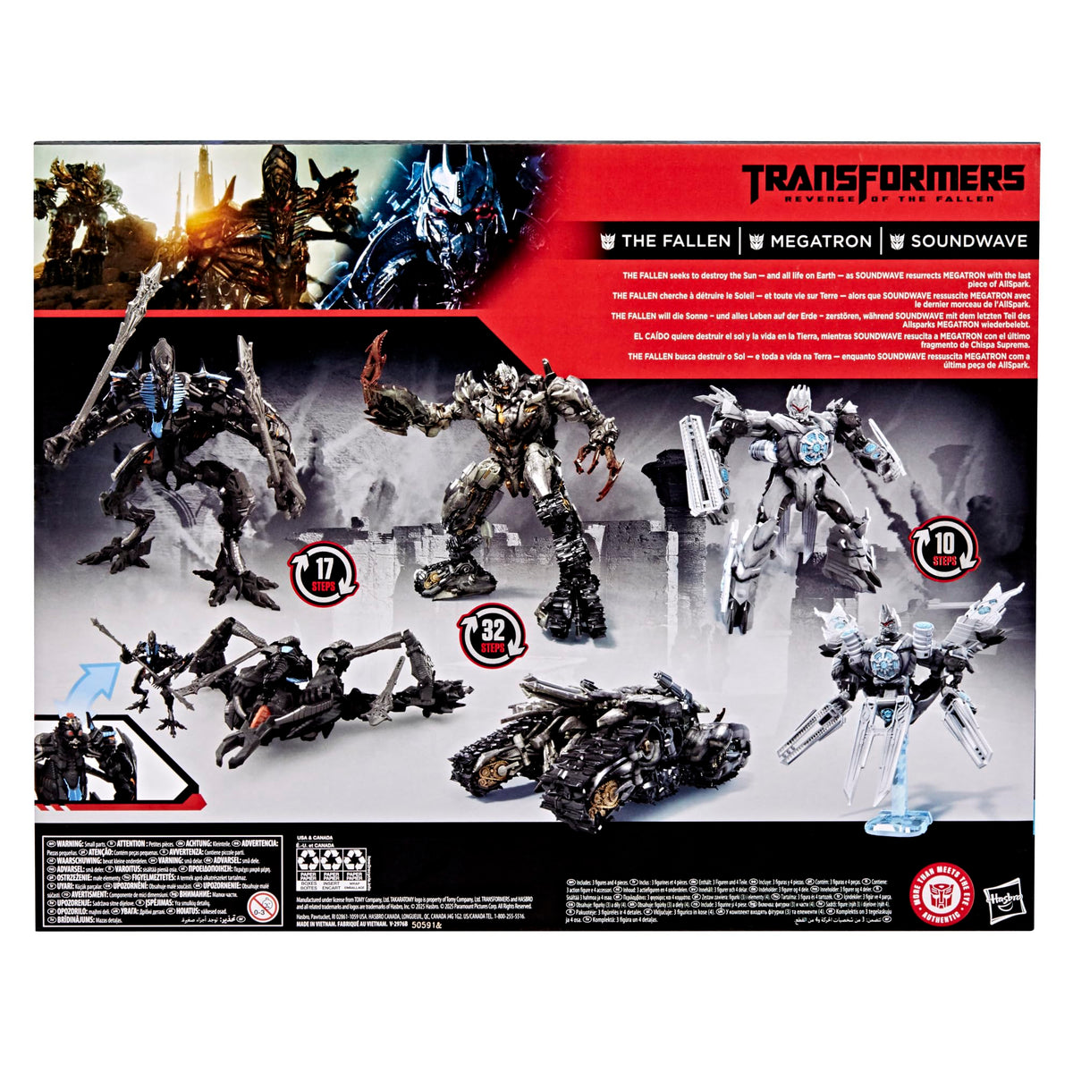 Transformers Studio Series Soundwave stand for posing and diorama setups.