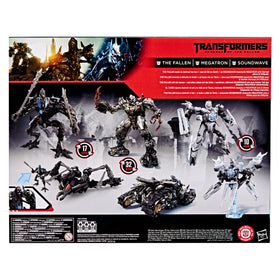 Transformers Studio Series Soundwave stand for posing and diorama setups.