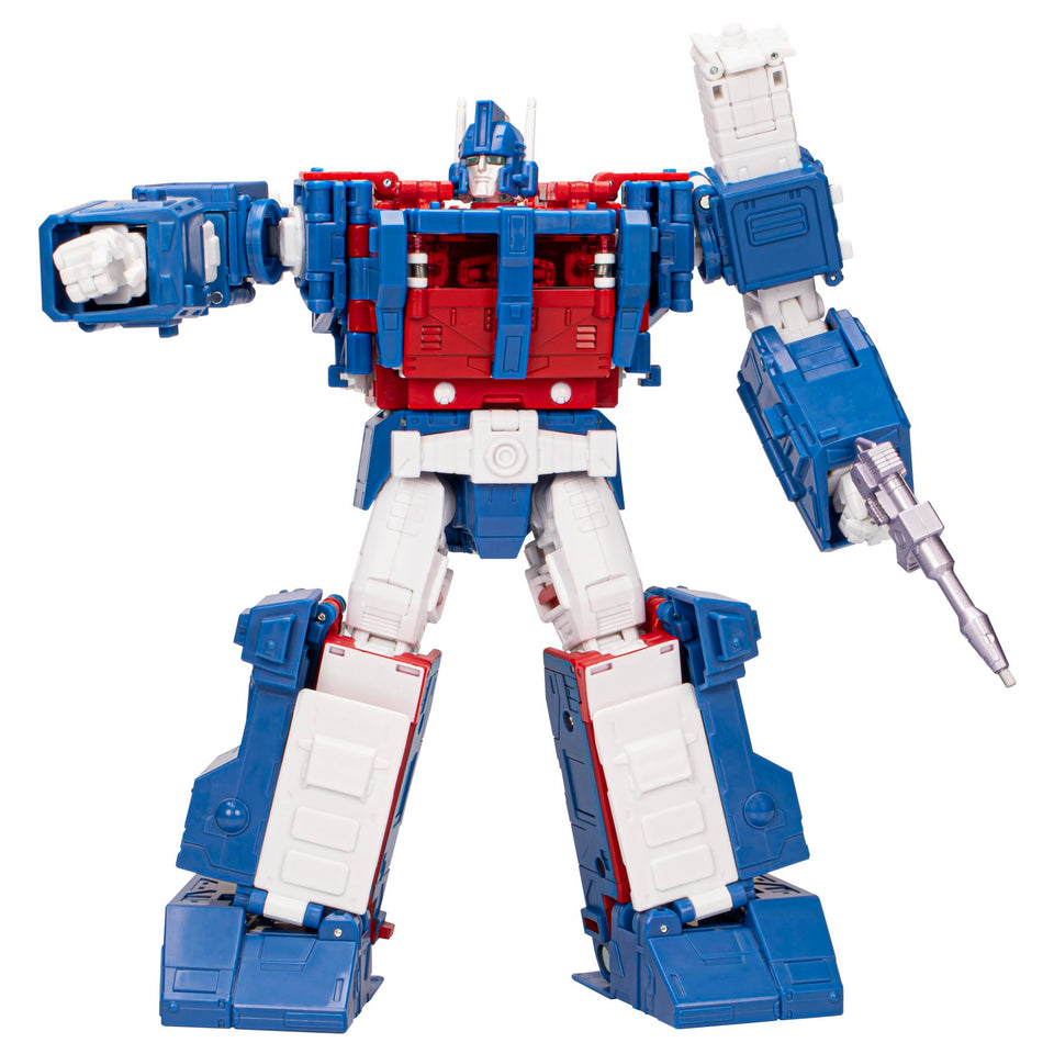 Transformers Ultra Magnus robot mode with detailed articulation for dynamic posing.