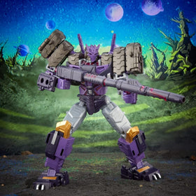 Transformers Tarn shoulder-blaster attachment for versatile poses.