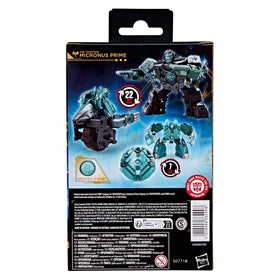 Transformers The Thirteen Micronus Prime articulated for display and play.