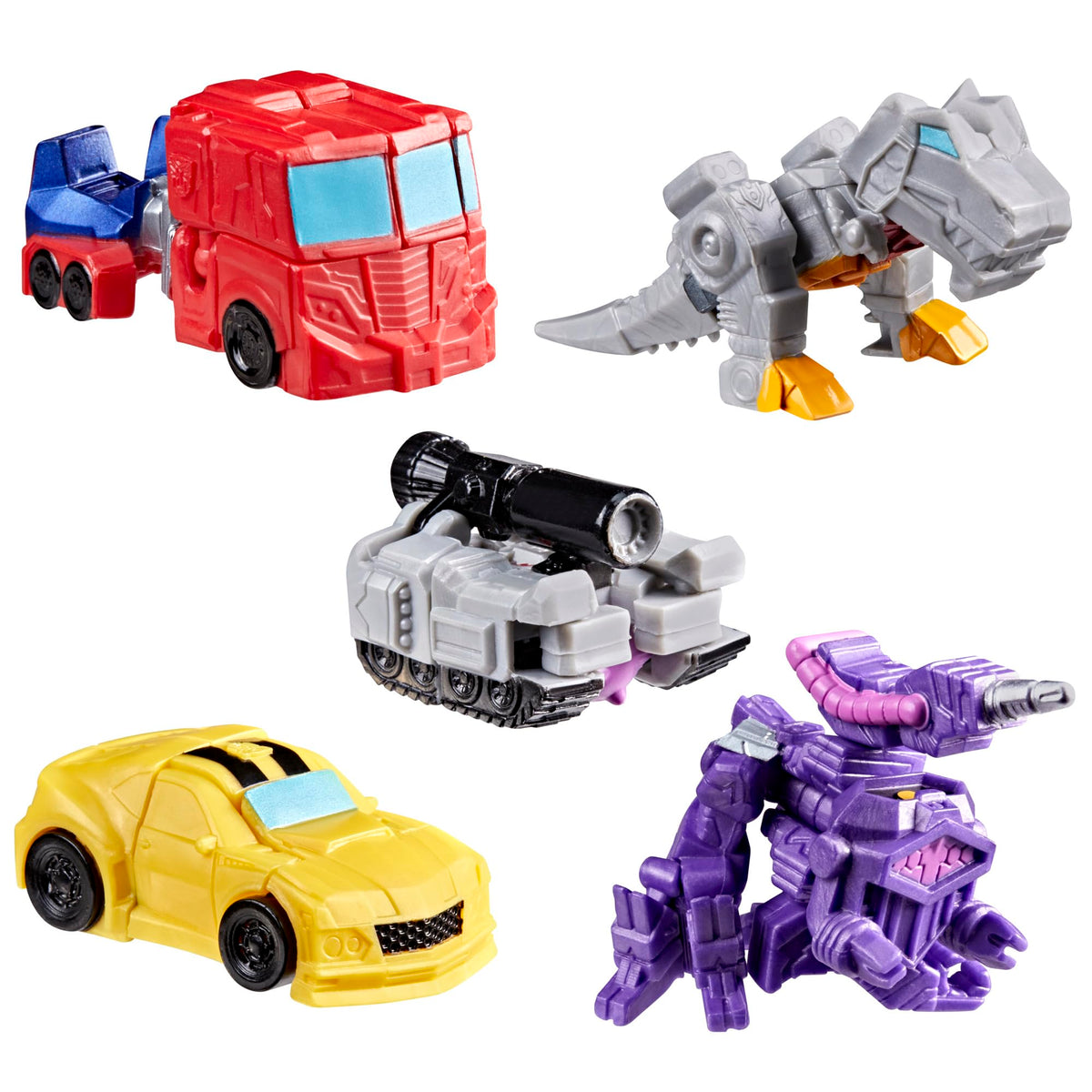 Transformers Tiny Turbo ECOMM Pack figure pose showcases dynamic action for imaginative play.