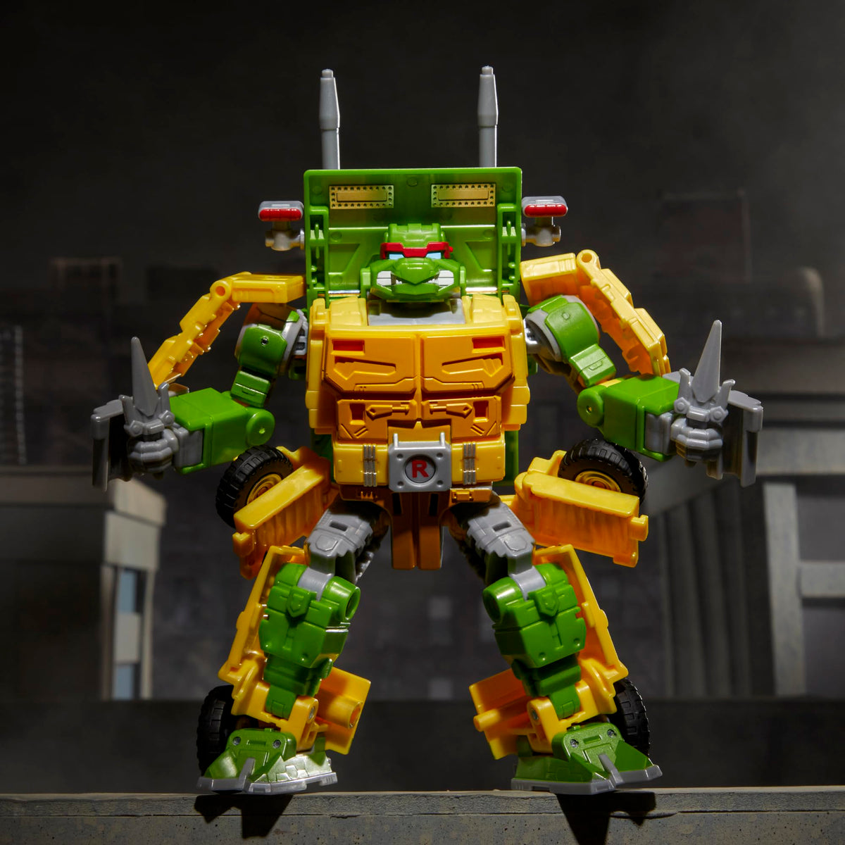 Transformers x TMNT Party Wallop Raphael head for fierce display