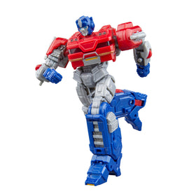 Transformers TRA GEN SS Orion Pax articulation enables dynamic posing.