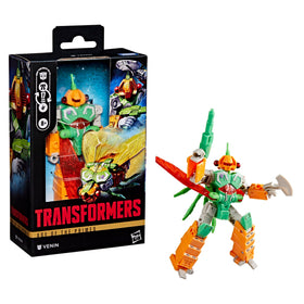 Transformers Venin 17-step conversion from robot to cicada mode for interactive play.