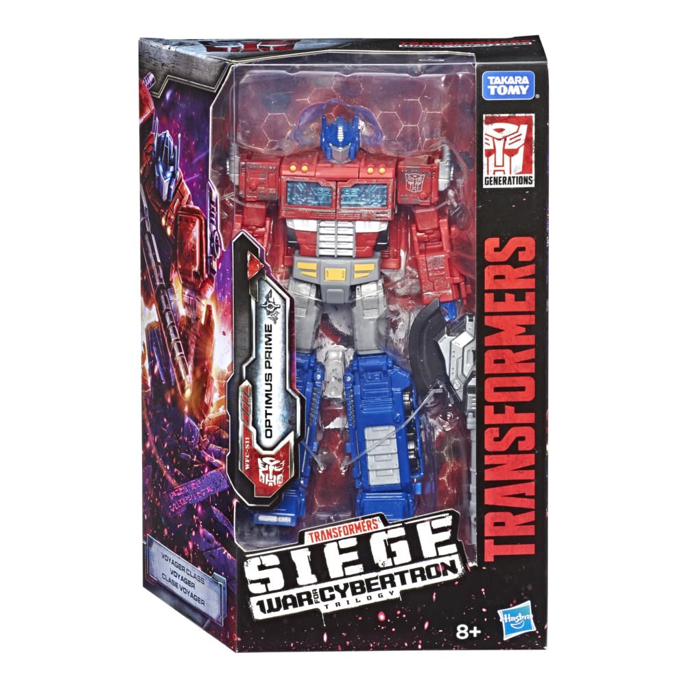 Optimus Prime axe and shield accessory attached for battle setups