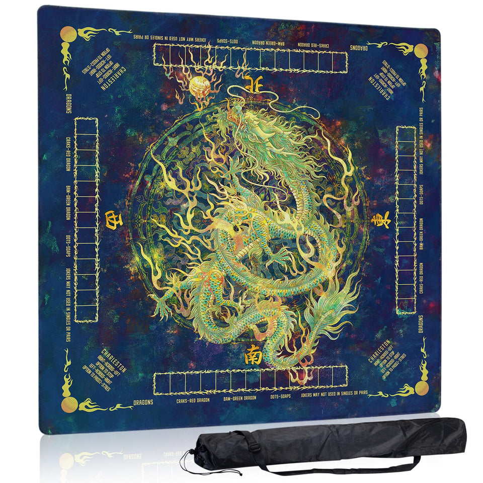 Tratizari Mahjong Mat dragon design for stable gameplay and cultural flair.