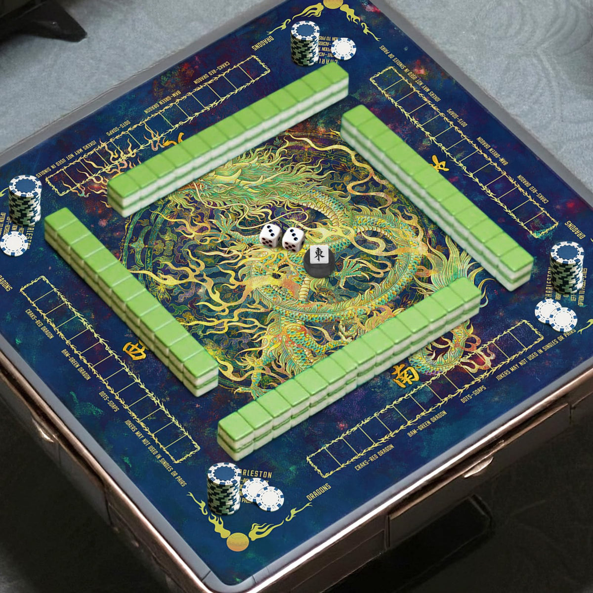 Tratizari Mahjong Mat multi-scene use suitable for cards, chess, dominoes.