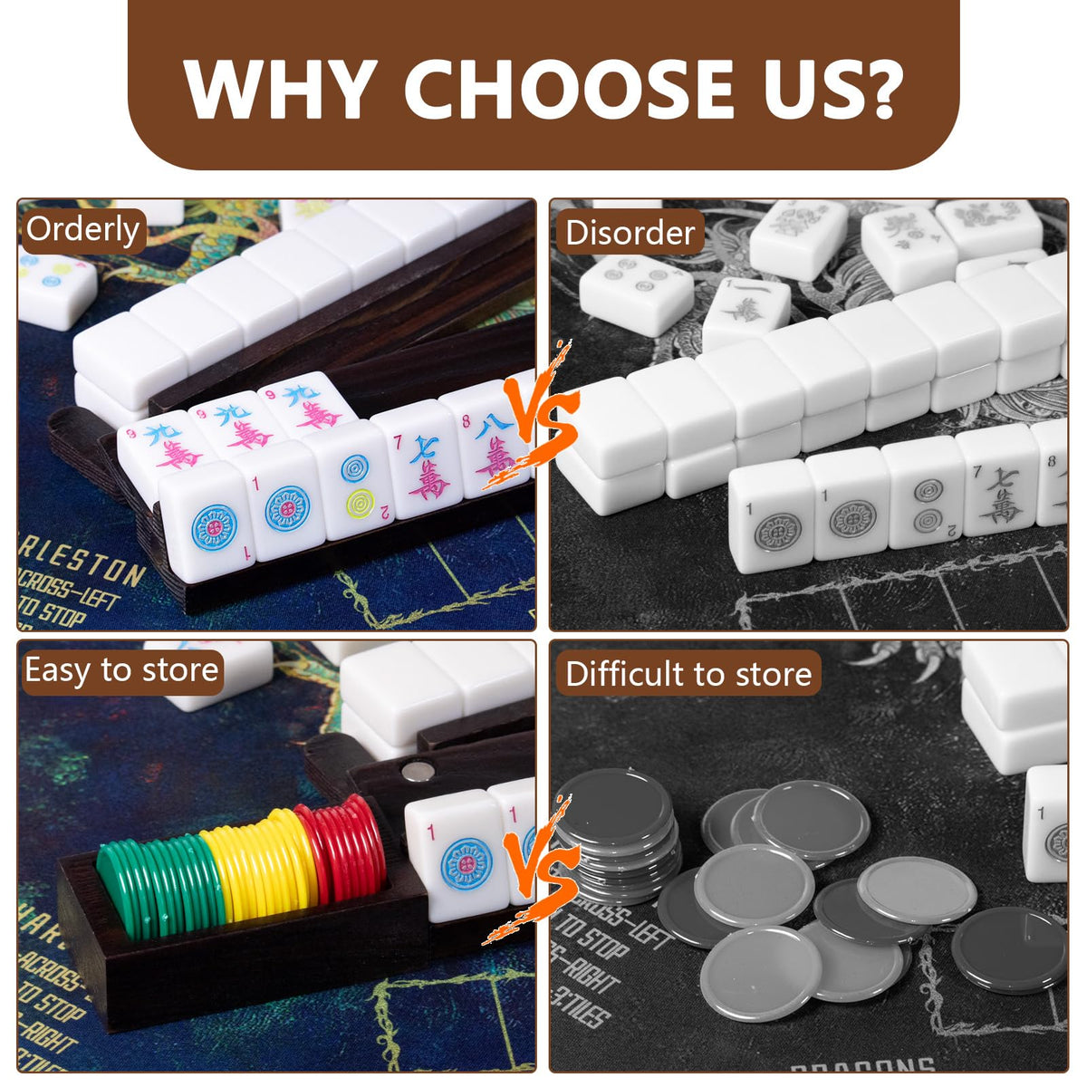 Tratizari multi-game use suitable for dominoes and Mexican Train