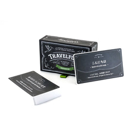 Travelflips cards with phonetic pronunciation and translations for quick learning