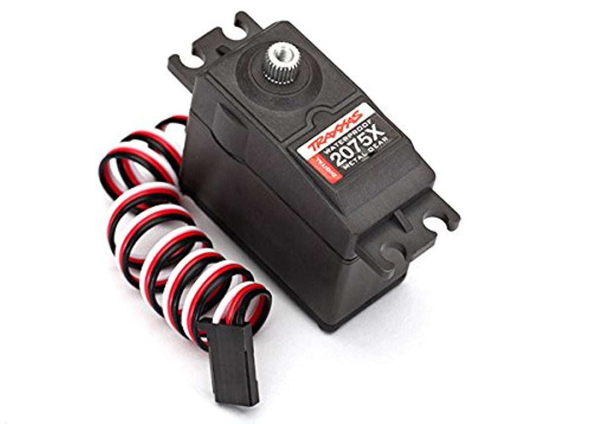 Traxxas 2075X waterproof digital high-torque servo for precise RC steering.