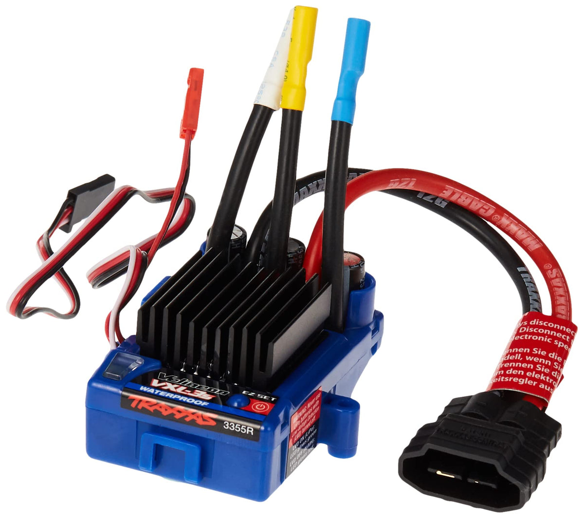Traxxas Velineon VXL-3s ESC waterproof close-up highlighting rugged design