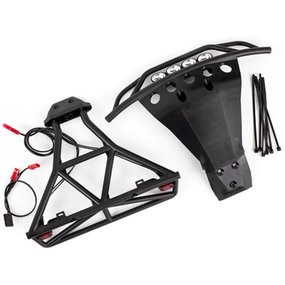 Traxxas 6894 LED kit front bumper with light bar enhances visibility at night.