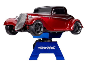 Traxxas 8797 blue X-Truck Stand non-slip pads protect surfaces.