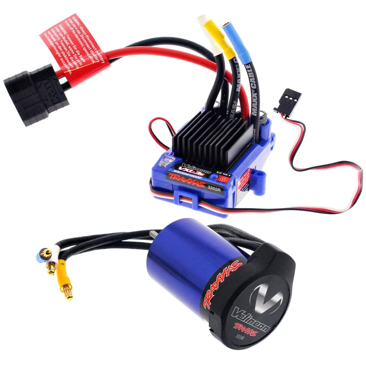 Traxxas Bandit VXL waterproof ESC and motor setup for rugged outdoor racing.