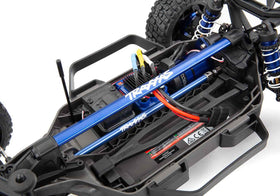 Traxxas blue brace for Slash 4X4 boosts chassis rigidity and protection