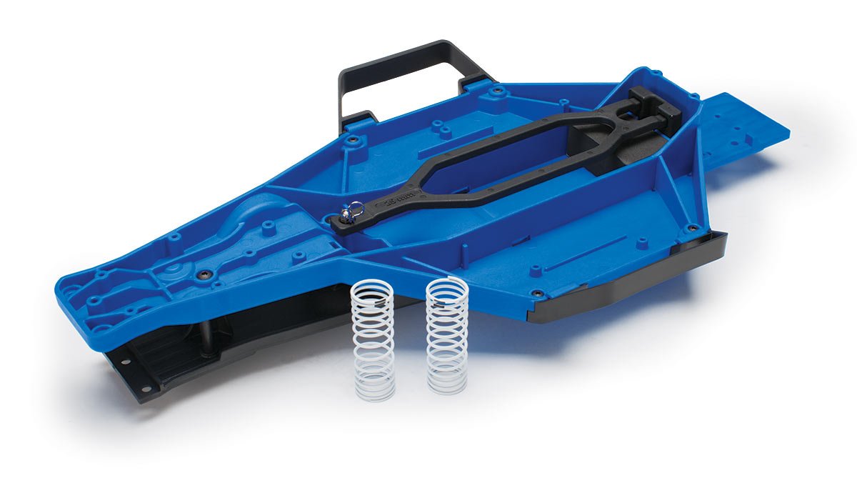 Traxxas Low-CG front shock springs and battery hold-down secure components for better control