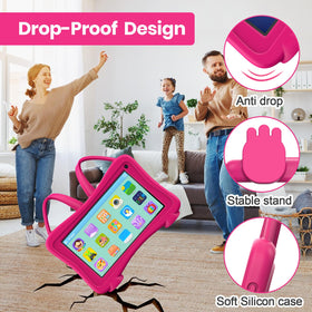 Trayoo 7-inch Rose tablet dual cameras for photos and video calls