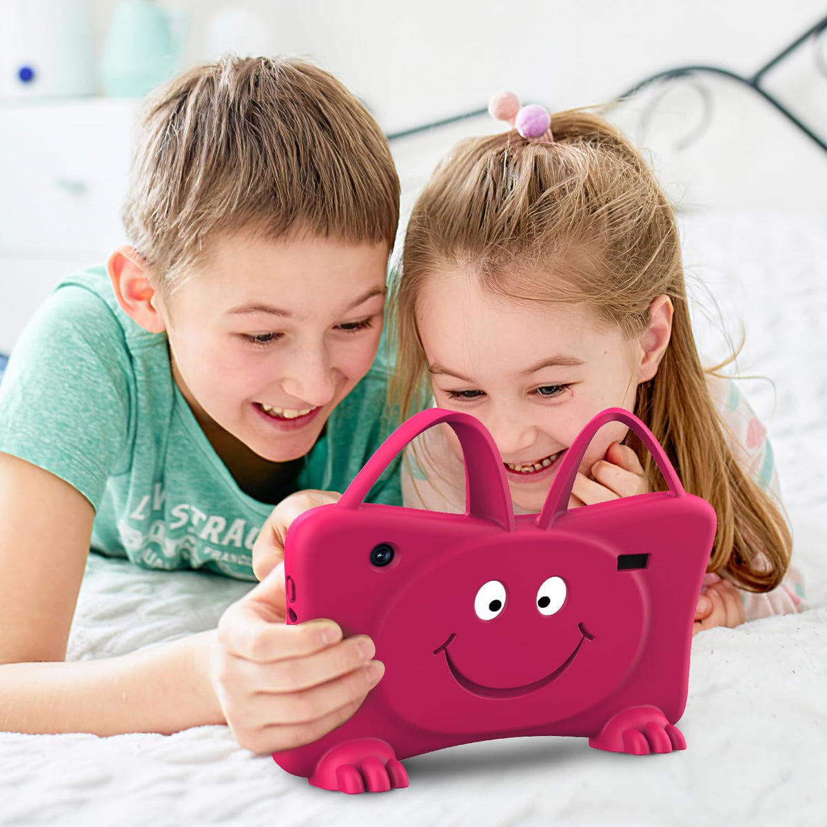 Trayoo 7-inch Rose tablet offline education apps ready for learning on the go
