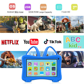 Trayoo tablet with dual cameras for photos and video calls.
