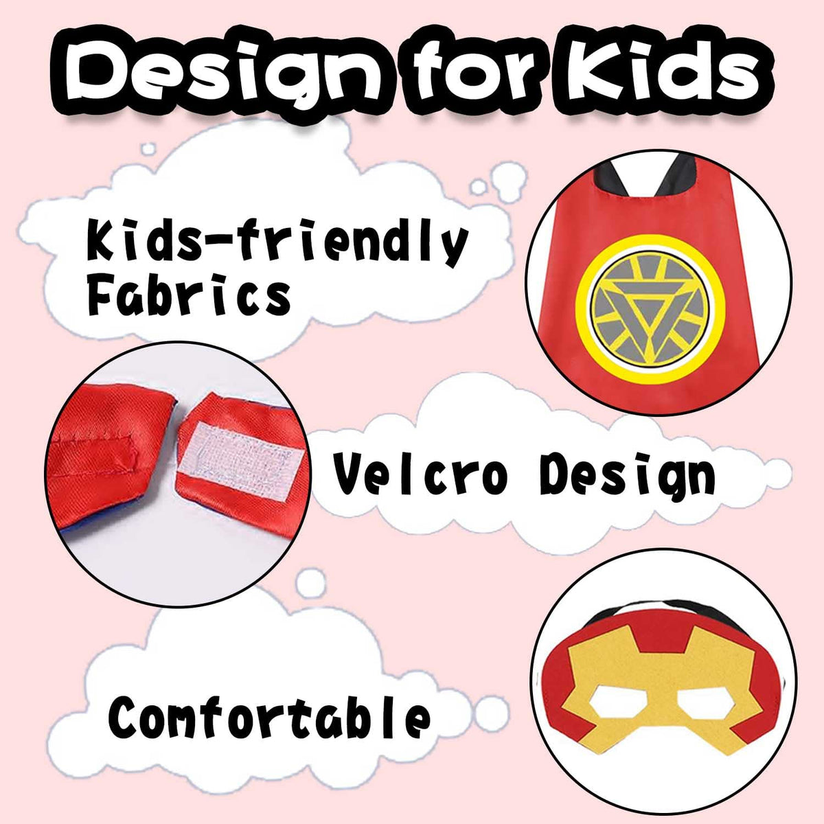 Treasure Store headbands finish the superhero look for active pretend play.