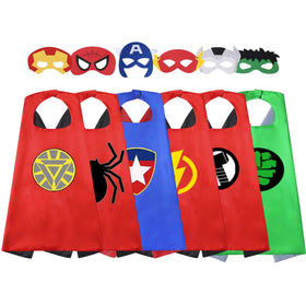 Treasure Store superhero capes in bright colors for imaginative dress-up play.