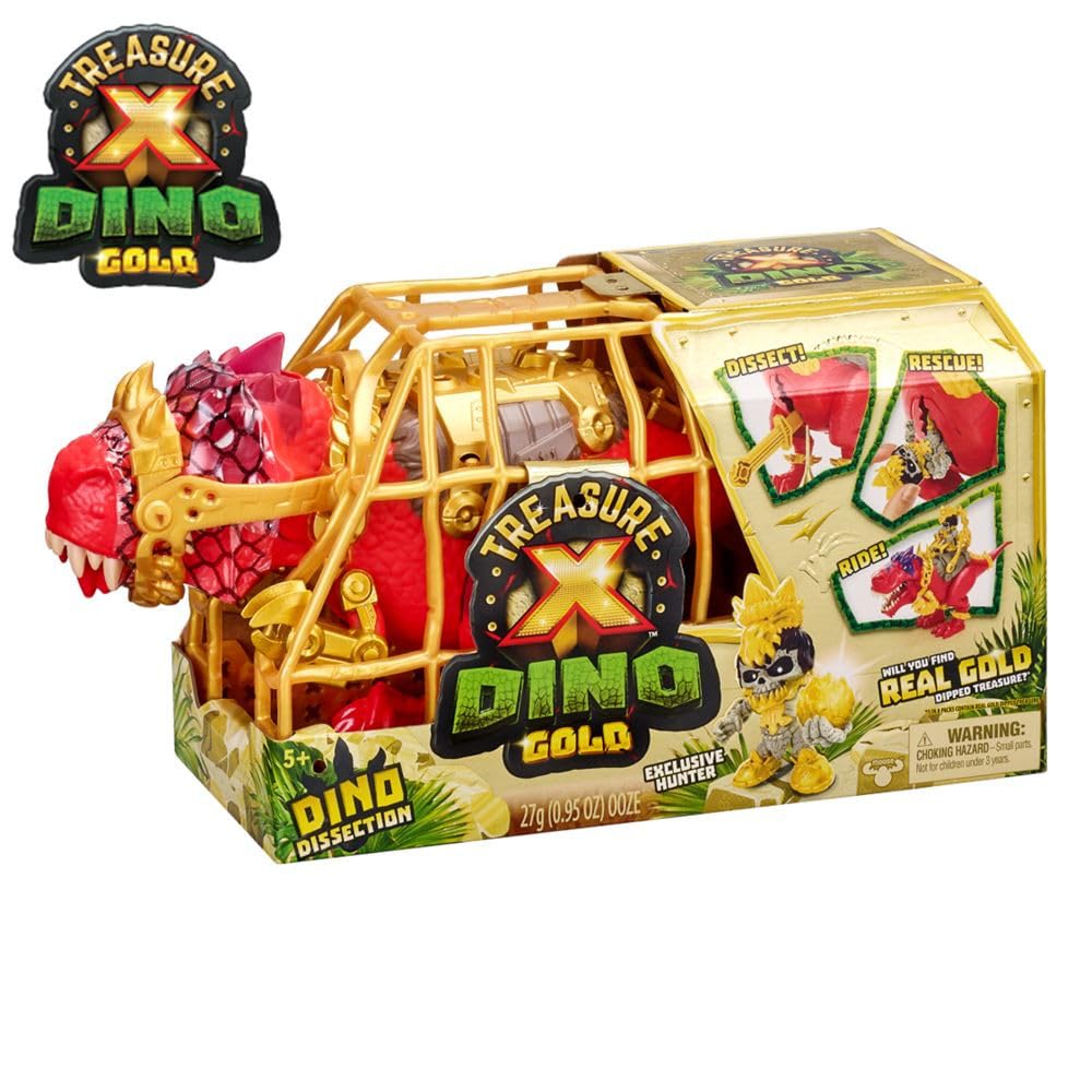 Treasure X Dino S2 treasure vessel and slime add suspense